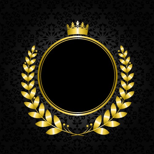 Royal coat of arms - crown shield Royalty Free Vector Image
