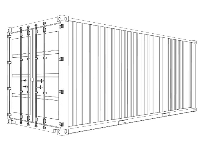 Shipping container Vector Images & Graphics for Commercial Use ...