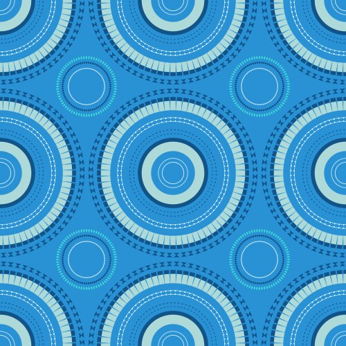 Vibrant circular large scale seamless pattern vector image