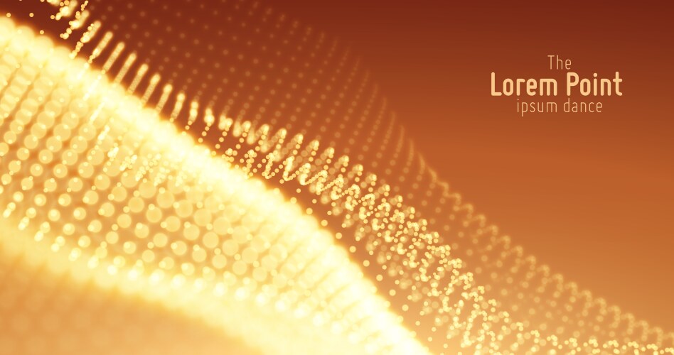 Abstract particle wave points array vektorbild