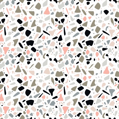 Terrazzo flooring seamless pattern Royalty Free Vector Image