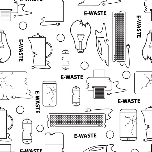 E waste template Royalty Free Vector Image - VectorStock