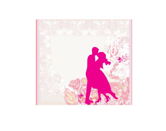 Wedding dancing couple background Royalty Free Vector Image