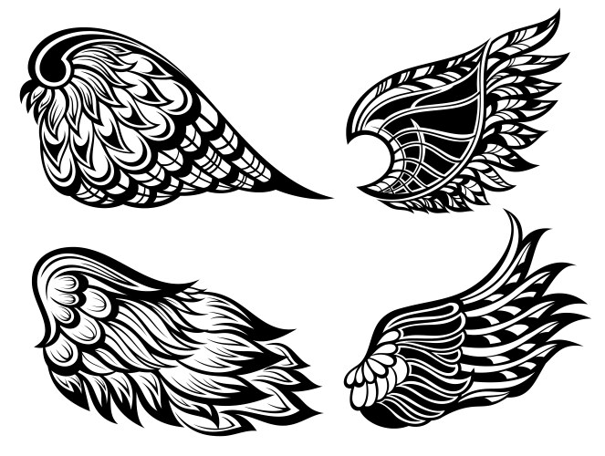 Angel wings icon Royalty Free Vector Image - VectorStock