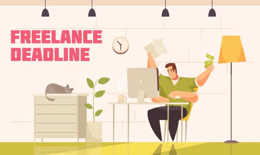 Deadlines horizontal banners set Royalty Free Vector Image