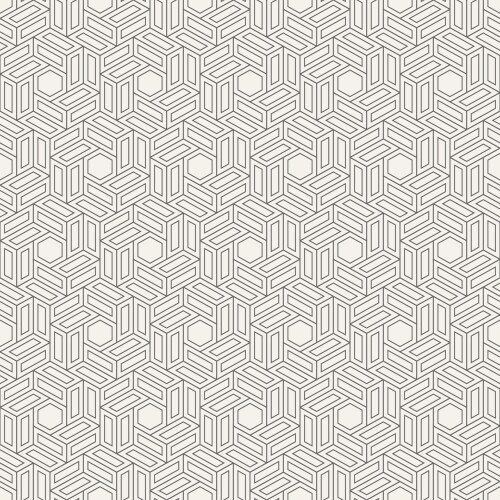 Abstract seamless pattern hexagonal grid vector image