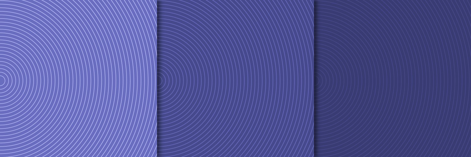Set of abstract curve round lines pattern trendy vector image