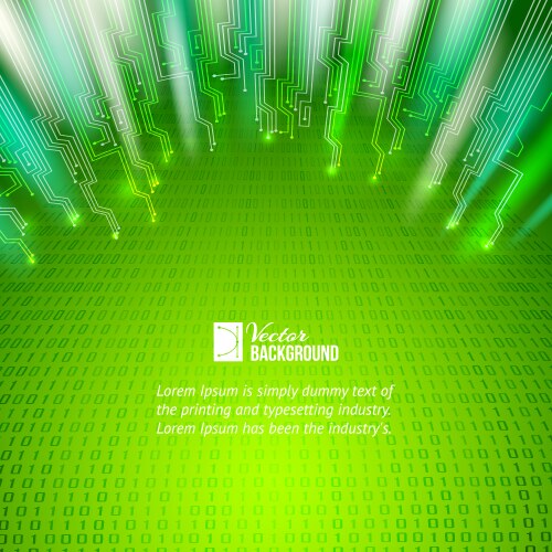 Abstract green lights background Royalty Free Vector Image