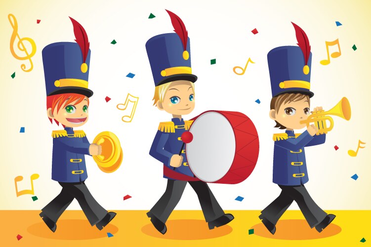 marching band vector image