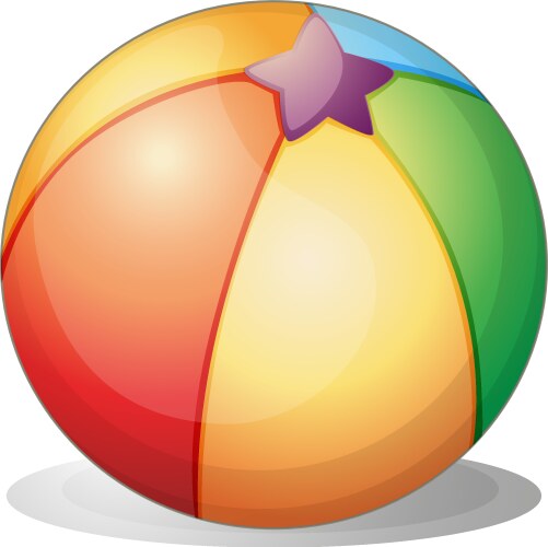 a beach ball vector image vector image