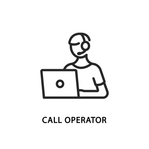 Call back - modern line design single icon Vector Image