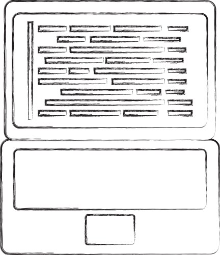 Laptop coding concept web developer programming vektorbild