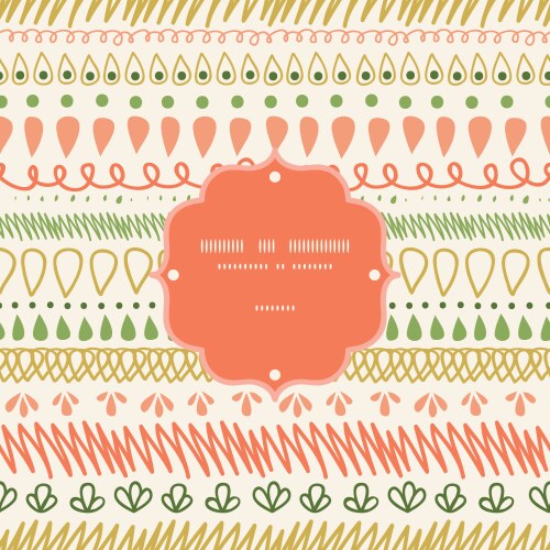 Abstract stripes frame seamless pattern background vector image