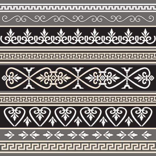 Greek borders Royalty Free Vector Image - VectorStock