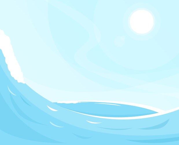 Sea waves background vector image