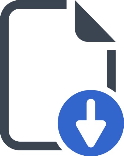 Download folder icon Royalty Free Vector Image