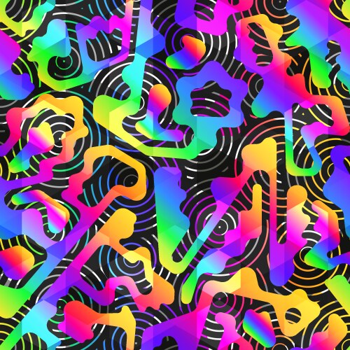 Neon seamless pattern Royalty Free Vector Image