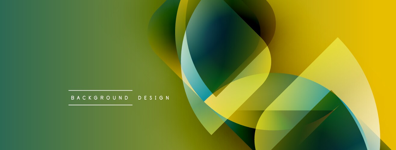 Abstract geometric shapes overlap creating vector image