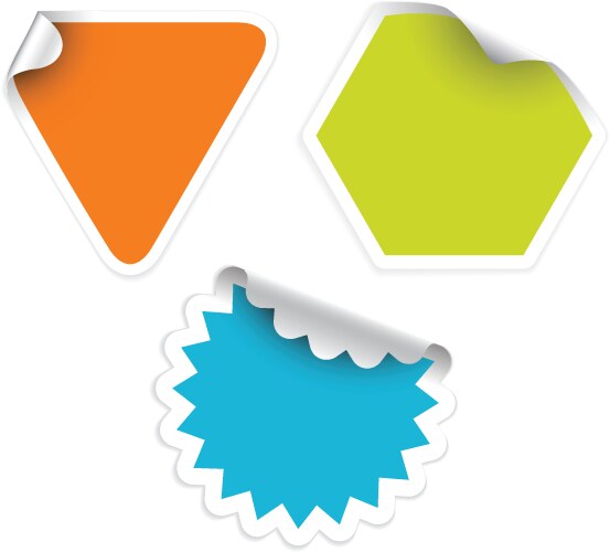 Sticker Label Solid Background Big set labels white background Royalty Free Vector Image