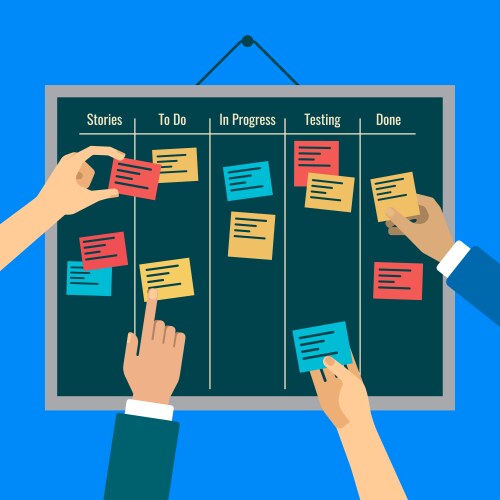 Task Management & Agile Workflow vector image