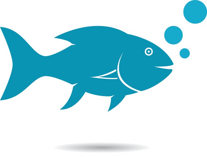 Fish fishes icon Royalty Free Vector Image - VectorStock