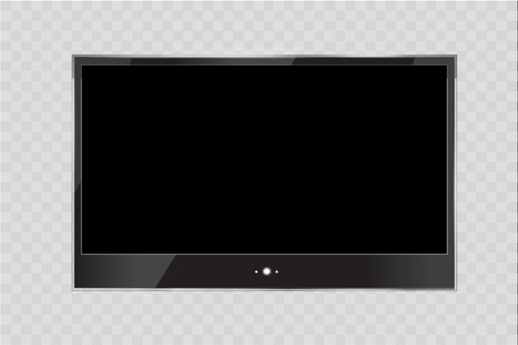 Frame of tv empty led monitor computer vector image