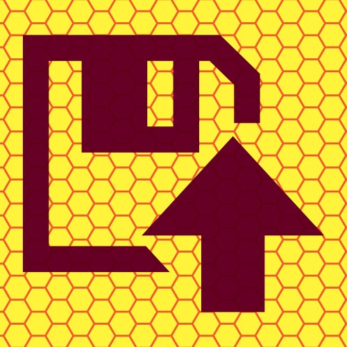 Floppy disk upload flat modern web button vector image