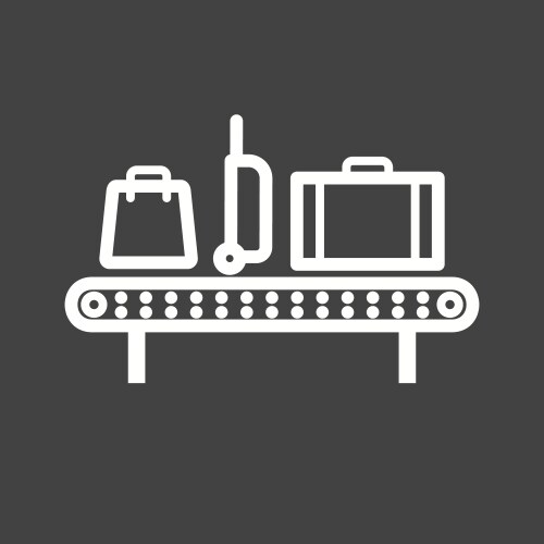 Luggage carousel Royalty Free Vector Image - VectorStock