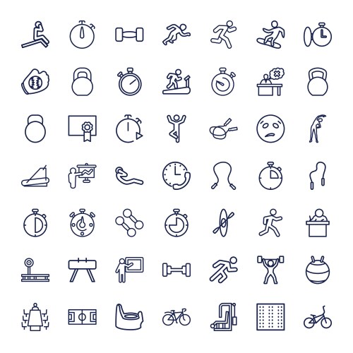 Training icons (36963030) – Free Vector | VectorStock