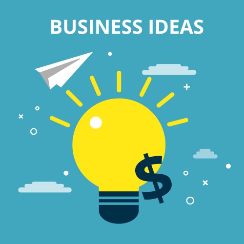 Business ideas concept money growth innovation vector image