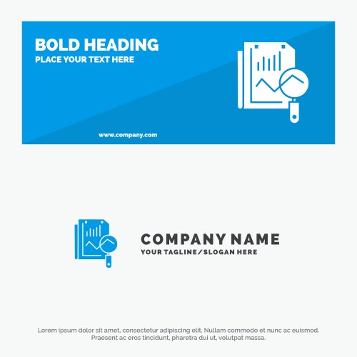 File static search computing solid icon website vector image