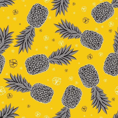 Cactus plants texture seamless pattern background Vector Image