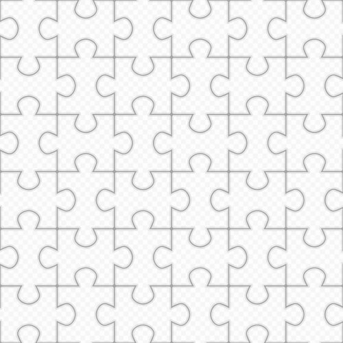 Circular jigsaw puzzle Royalty Free Vector Image