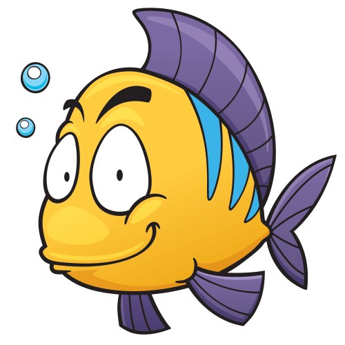Sea fish collection Royalty Free Vector Image - VectorStock