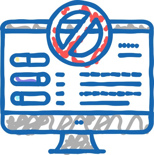 Fixing computer errors icon doodle vector image