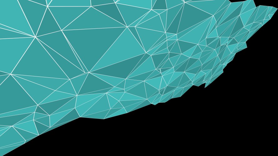 Polygonal connection structure 3d abstract shapes vektorbild