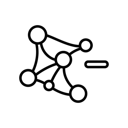Abstract Network Node Icon – Royalty-Free Vector | VectorStock