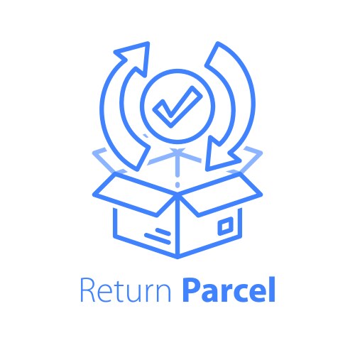 Fast processing store order parcel shipment vector image