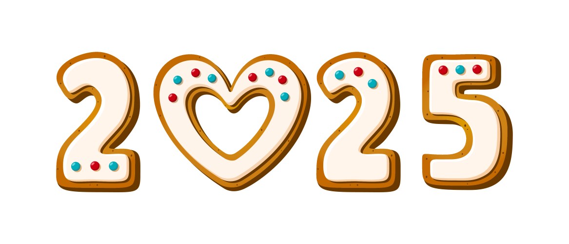 Christmas Cookies 2025 And Gingerbread Man Vector Image Christmas Gingerbread Cookies 2025 In Cartoon Vector 52750894