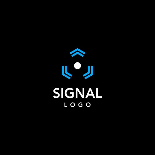 Wireless forward logo Royalty Free Vector Image