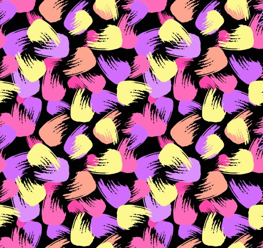 Hand drawn striped seamless pattern with short Vector Image