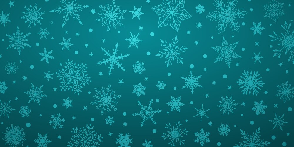 christmas background snowflakes vector image