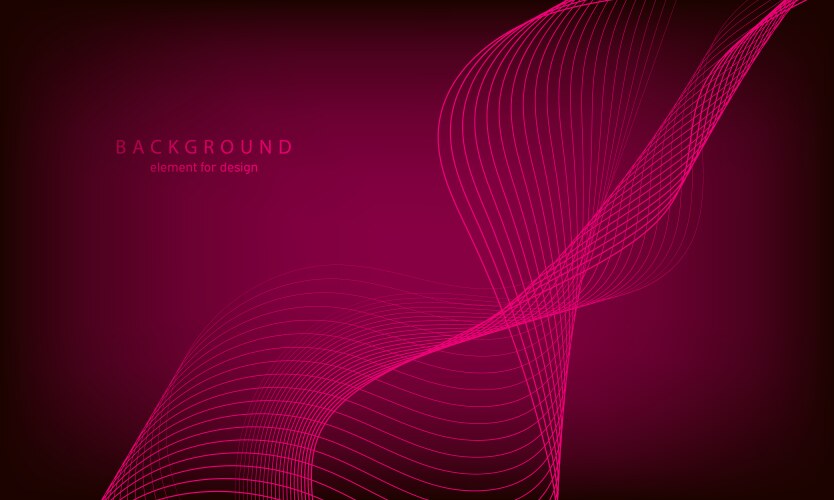 Abstract gradient background wave element vector image