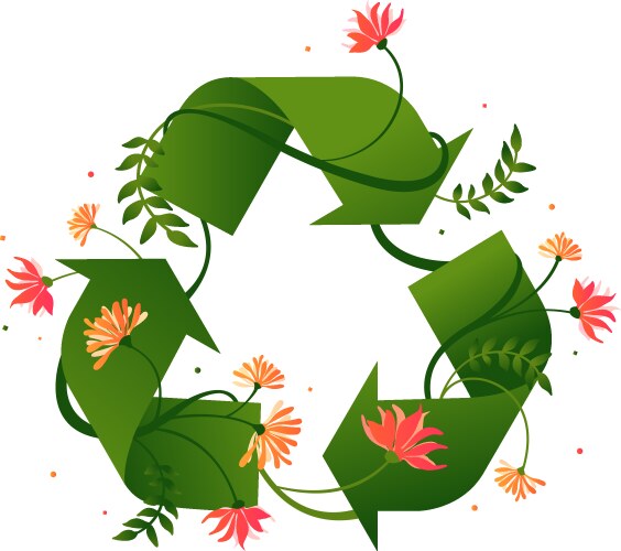 Roughness recycle symbol Royalty Free Vector Image