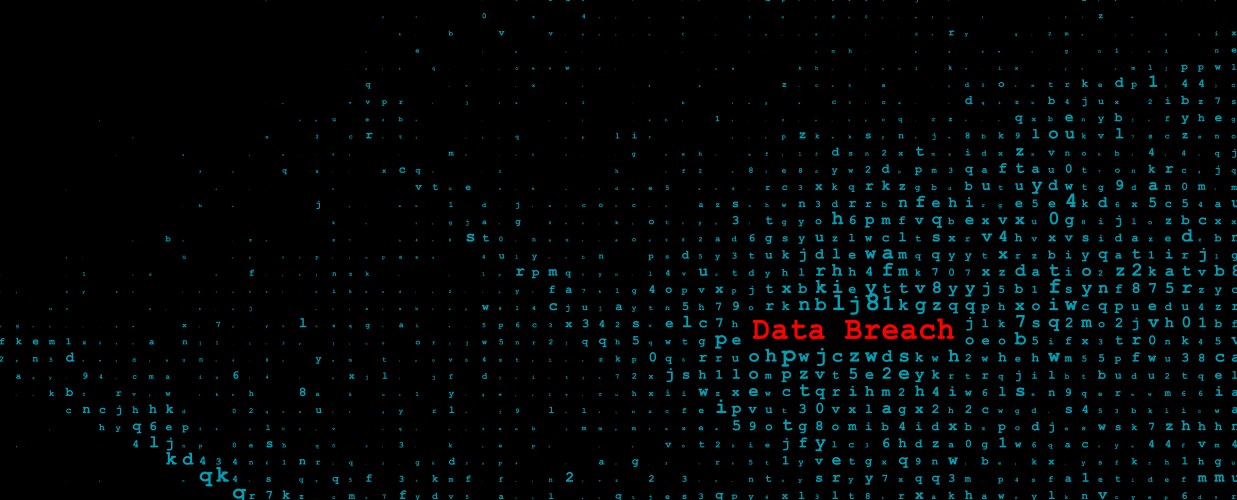 Dark Red Binary Code Cyber Attack vektorbild