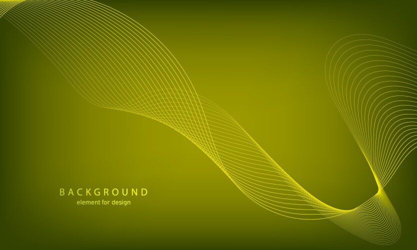 Abstract gradient background wave element vector image