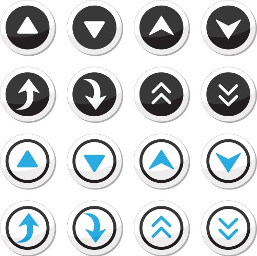 Circle arrows round forms and shapes infographic Vector Image