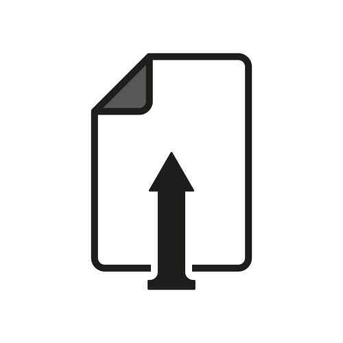Upload file icon document report symbol vector image