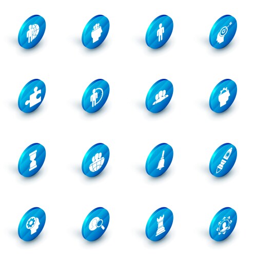 Set project team base user of man in business vector image