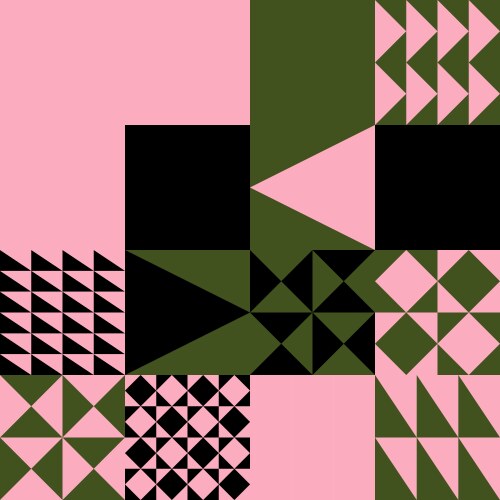 Simple geometric pattern design with basic vector image